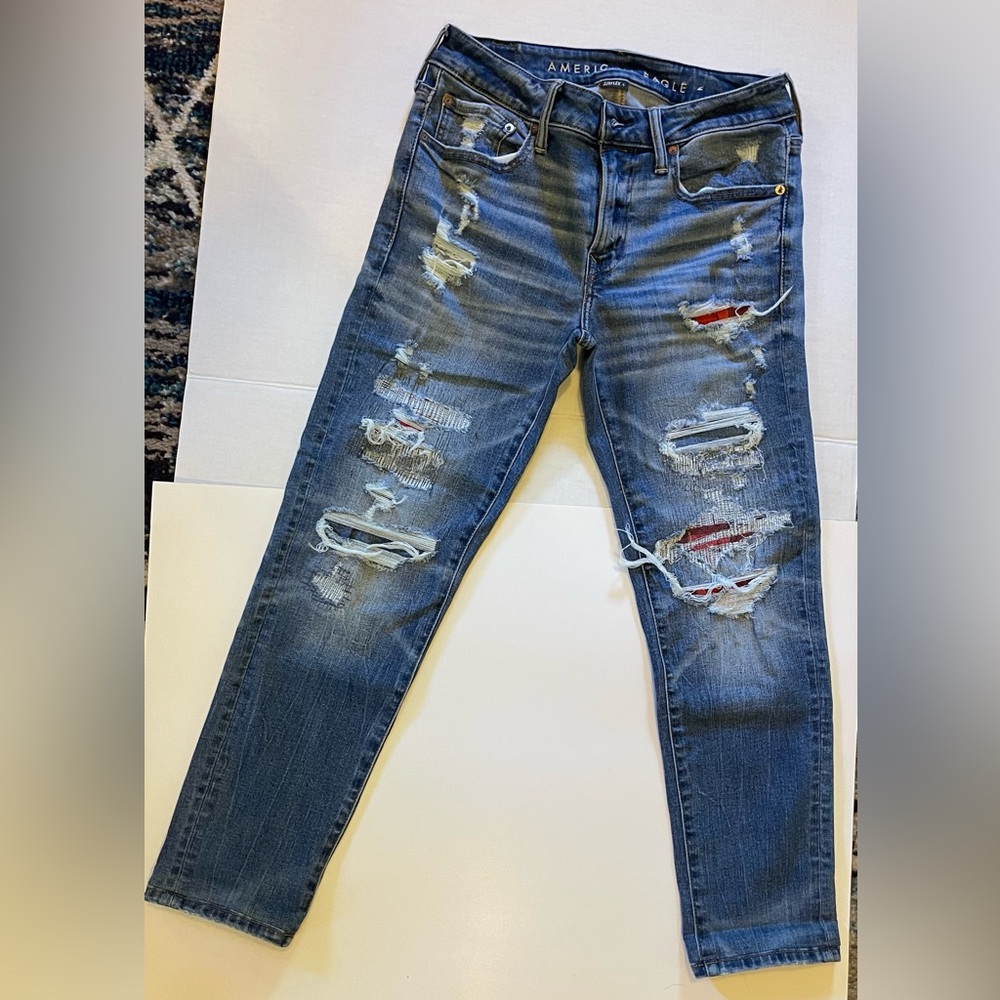 Distressed Blue Jeans for Men